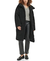 Levi's Women's Long Sherpa Snap-Closure Teddy Coat