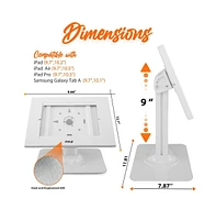 Pyle Full Motion Anti-Theft Tablet Bracket, Adjustable and Secure Stand with Lock Mechanism