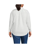 Lands' End Plus Size Cooling Button Front Shirt