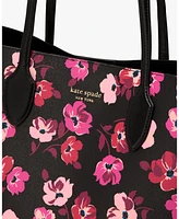 Kate Spade New York Women's Bleecker Fall Poppies Large Tote Bag