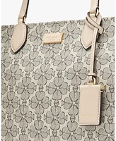 Kate Spade New York Women's Spade Flower Coated Canvas Large Tote Bag