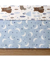 The Peanutshell Crib Bedding Set for Baby Boys, Under the Stars, 3 Pieces