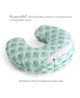 The Peanutshell Nursing Pillow for Breastfeeding, Breast Feeding Pillows for Babies, New Baby Essentials, Boho Botanical