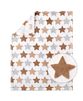 The Peanutshell Crib Bedding Set for Baby Girls, Starry Skies, 5 Pieces