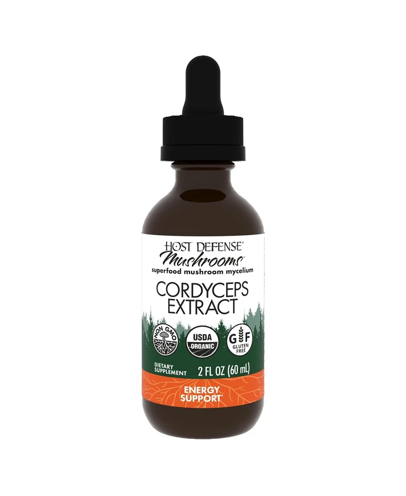 Host Defense Cordyceps Extract - Immune & Energy Support Supplement - Kidney Health Supplement with Cordyceps