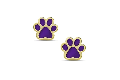 Lily Nily Girls Dog Paw Stud Earrings