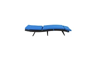 Slickblue S-Shaped Woven Rattan Bed Stylish and Comfortable Furniture for Outdoor or Indoor Spaces