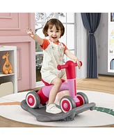 Hongge 3 in 1 Rocking Horse with Detachable Balance Board and Seat