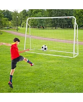 Hongge 2-in-1 Kids Soccer Rebounder and Soccer Goal with Adjustable Height