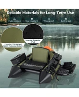 Hongge Portable Fishing Boat with 3 Detachable Storage Boxes