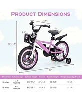 Hongge 16 Inch Kids Bike for 4-8 Years Old Sport Bicycle with Adjustable Handlebar and Saddle-16 inches