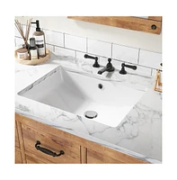 gaomon 20"x15" Rectangular White Ceramic Vessel Sink;Premium Quality Above Counter