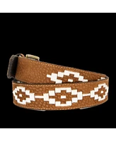 La Matera Men's El Campo Polo Belt Tan