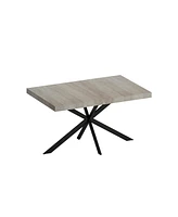 Streamdale Furniture Retro Rectangular Stretch Table Versatile Decor & Family Gatherings