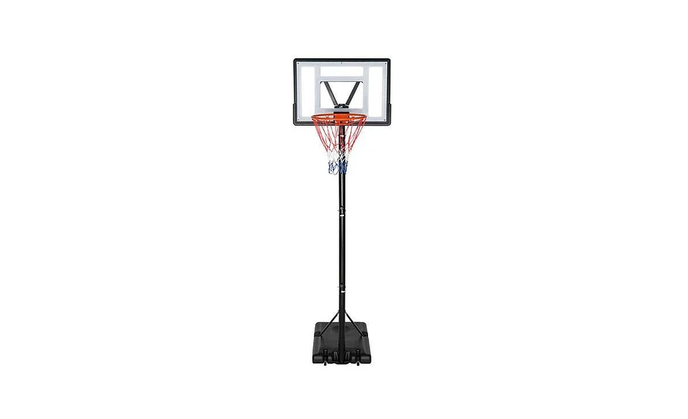 Slickblue Portable Basketball Hoop with Adjustable Height 7ft - 10ft for Outdoor Use – Ideal for Adults & Teenagers