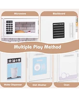 Hongge Toddler Pretend Play Kitchen Toy with Stove for 3+ Boys and Girls