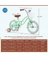 Hongge 14/16/18 Inch Kids Bike with Adjustable Seat and Bell for Kids 3-8 Years Olds