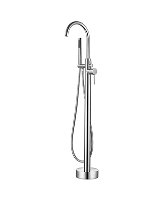 Mondawe Tub Filler Bathtub Faucet High Flow Shower Faucets with Handheld Shower Mixer Taps