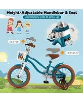 Hongge 12 Inch Kids Bike Adjustable with Removable Basket for 3-4 Years Old-12 inches