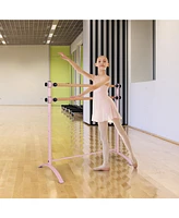 Hongge 4 Foot Portable Freestanding Double Ballet Barre