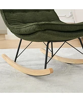 Cozy and Sturdy Rocking Chair with Ergonomic Design