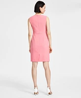 Anne Klein Women's Sleeveless Round-Neck Sheath Dress