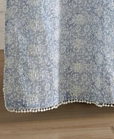 Peri Home Ikat Eyelet Cotton Shower Curtain, 72" x 72"