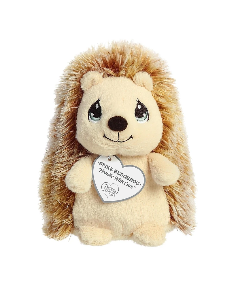 Aurora Small Spike Hedgehog Precious Moments Inspirational Plush Toy Brown 7.5"