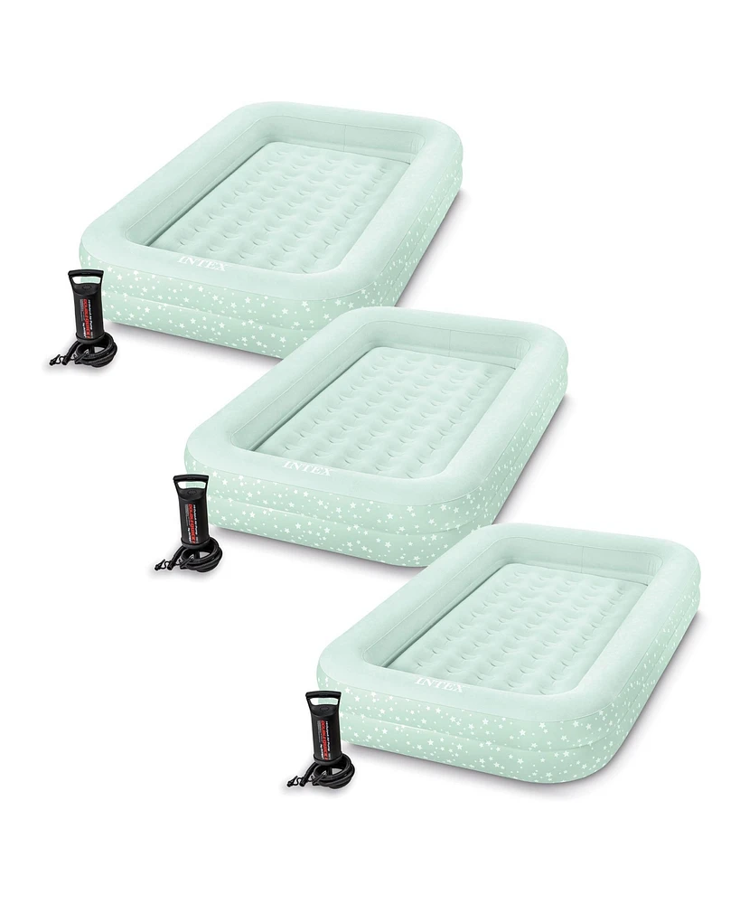 Intex Kids Travel Inflatable Air Mattress with Raised Sides & Hand Pump ( Pack