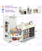 Hongge Kids Grocery Store Playset with Cash Register Pos Machine