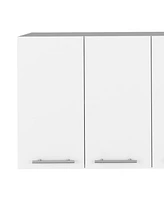 Depot E-Shop Oceana 120 Wall Cabinet, Four Doors, Two Cabinets, Two Shelves