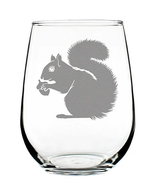 Bevvee Squirrel Stemless Wine Glass