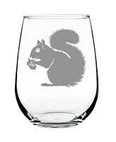 Bevvee Squirrel - Stemless Wine Glass