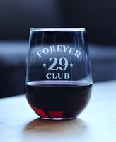 Bevvee Forever 29 - Stemless Wine Glass