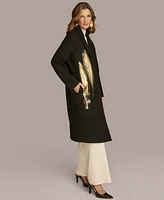 Donna Karan New York Women's Abstract Metallic Coat