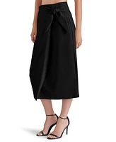 Steve Madden Women's Navia Faux Leather Midi Skirt