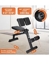 LifePro Roman Chair Hyperextension Bench – Adjustable, Foldable Glute & Lower Back Machine