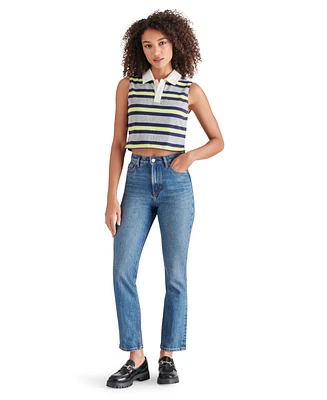 Steve Madden Women's Ryland Cropped Rugby Top