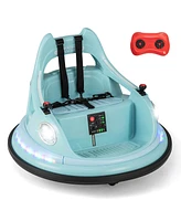 Costway 12V Kids Electric Ride On Bumper Car Battery Powered with Remote Control