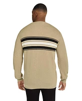 Johnny Bigg Big & Tall Waffle Stripe Sweater