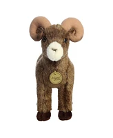 Aurora Medium Bighorn Sheep Miyoni Realistic Plush Toy Brown 11"