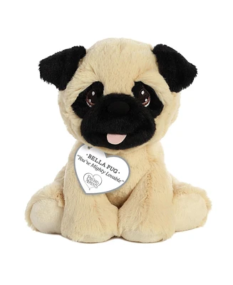 Aurora Small Bella Pug Precious Moments Inspirational Plush Toy Brown 8.5"