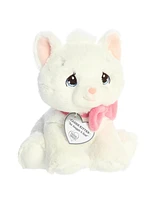 Aurora Small Cassie Kitten Precious Moments Inspirational Plush Toy White 7"