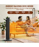 Sugift Oscillation Space Heaters, Portable Electric Heater with Remote for Indoor Use