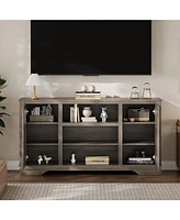 gaomon 58'' Farmhouse Tv Stand with Led Lights
