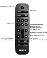 Philips Mini Hifi Stereo System with Bluetooth, Cd Player, Usb Direct, and Fm Radio - High-Power Compact Sound System for Home