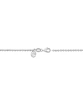Effy Pear-Shape Lab Grown Emerald (1/2 ct. t.w.) & Lab Grown Diamond (3 ct. t.w.) 18" Tennis Necklace in 14k White Gold