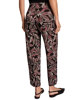 Jones New York Petite Printed Wide-Leg Pull-On Pants