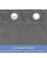 Textured Blackout Grommet Curtains Pair(2 panels