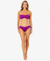 Anne Cole Womens Twist Bikini Top Tie Bottoms